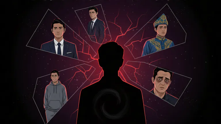 Professional's identity crisis mirror shattered