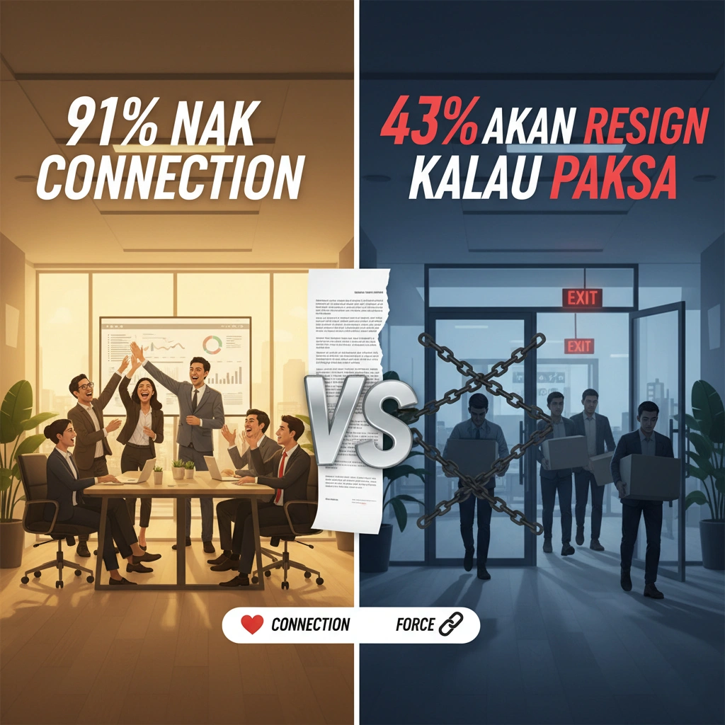Chart: 91% want office connections but 43% will quit if forced back full-time