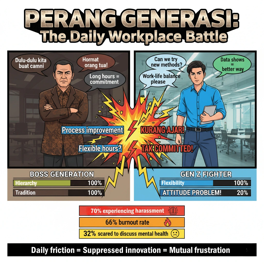 Boss traditional values versus Gen Z expectations clash