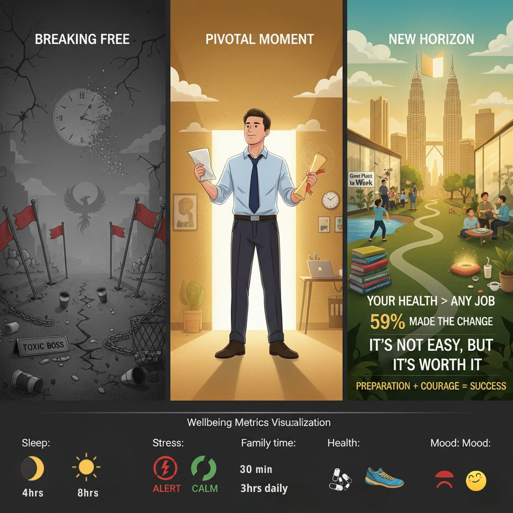 Wellbeing-focused career transformation - positive workplace change Malaysia