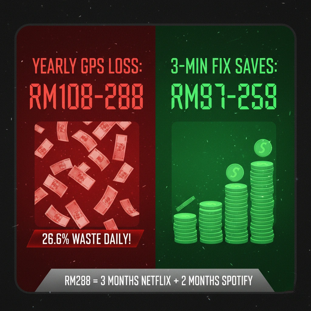 GPS errors cost RM108-288 yearly, save money with 3-minute fix method for all apps
