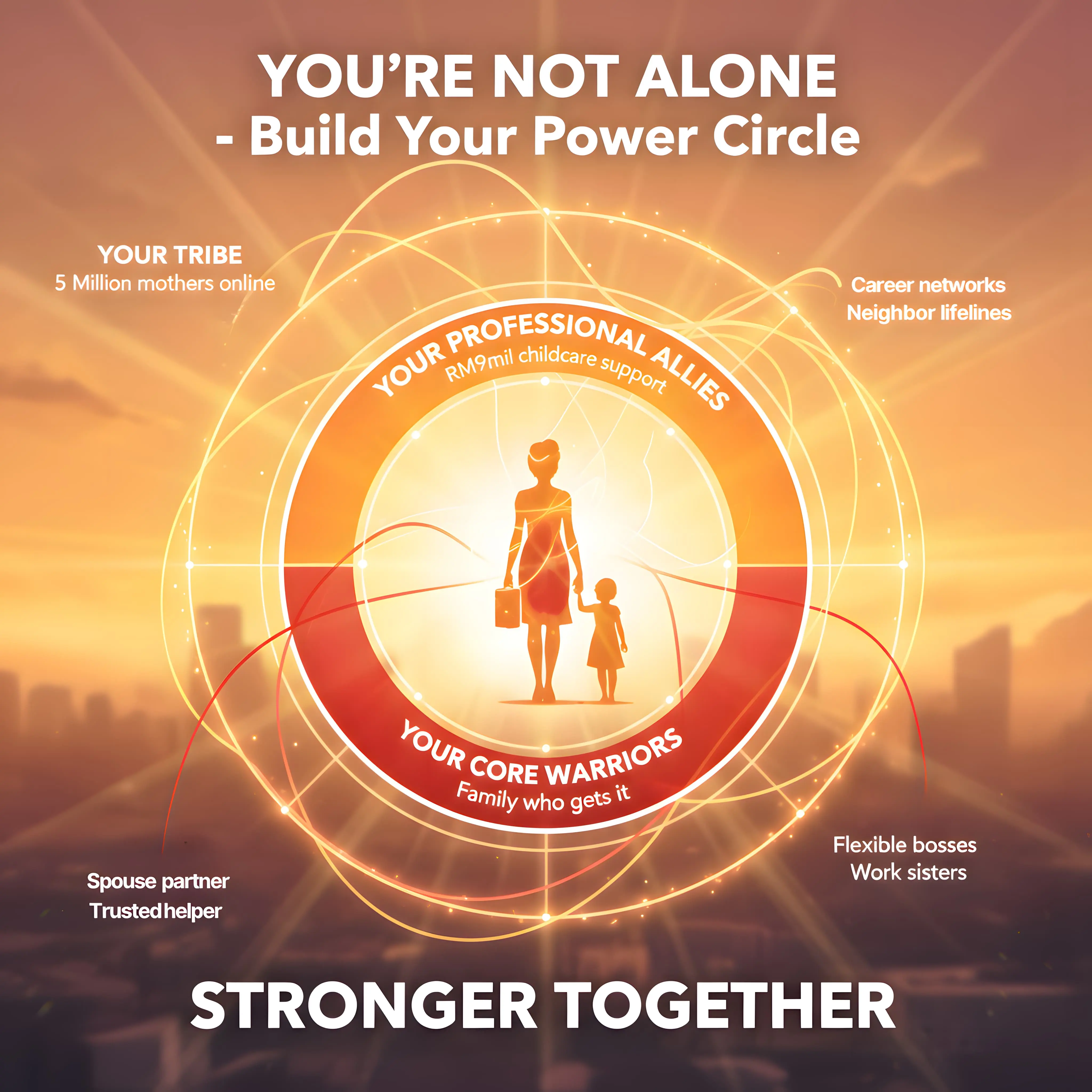 Three-level support system network for Malaysian working mothers