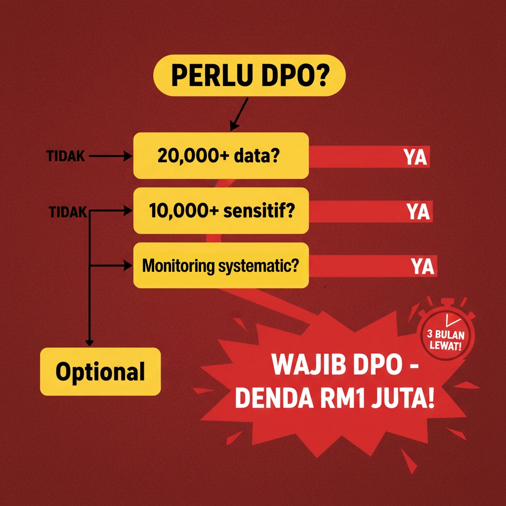 Carta keputusan DPO - 20k data atau 10k sensitif wajib lantik DPO