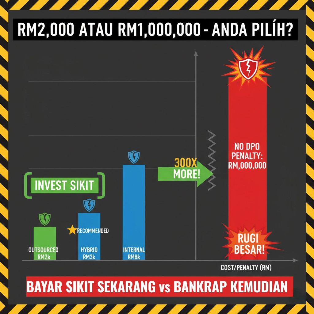 Kos DPO RM2-8k bulanan vs risiko denda RM1 juta tanpa DPO